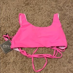 Brand new zaful hot pink swim top❤️
